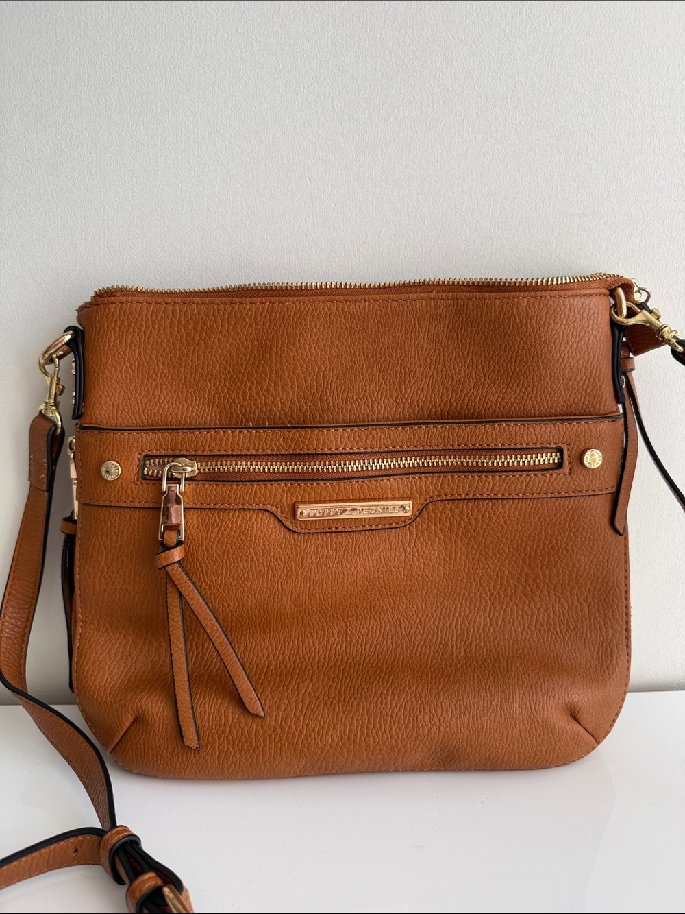Poppy & Peonies Everyday Crossbody Cognac